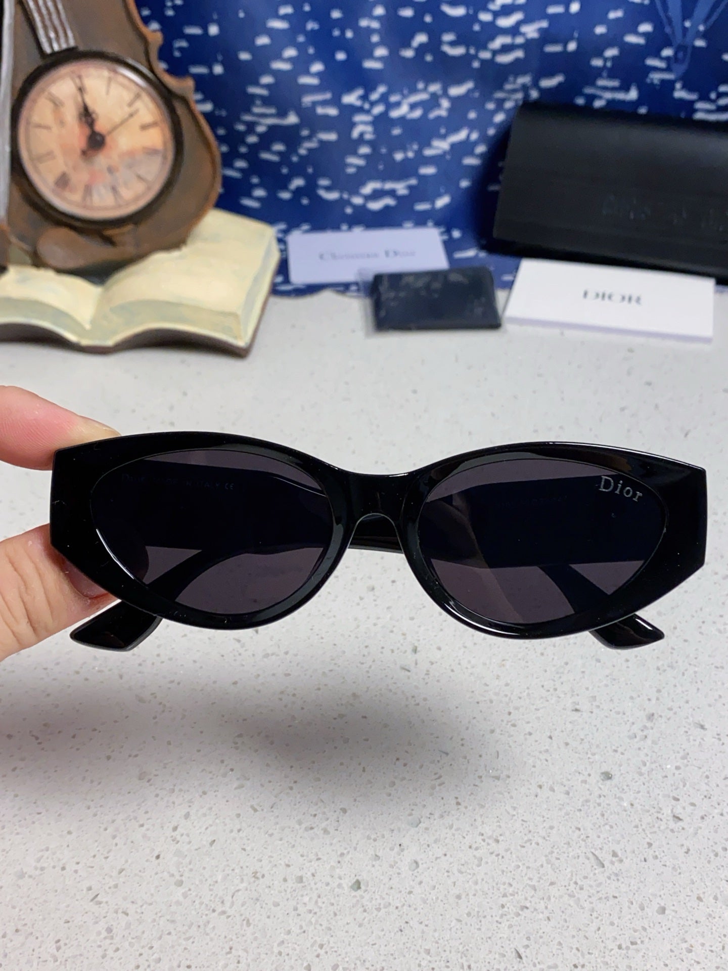 Dior Polarized Fashion Black Lens Sunglasses for Women - 867131 - detail image 4