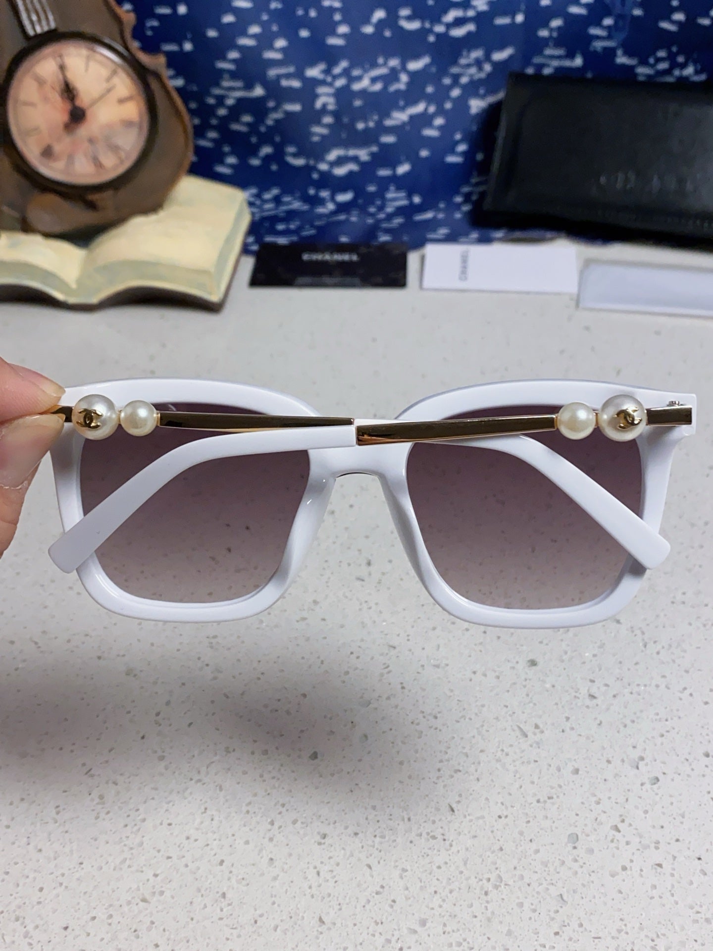 Chanel Fashion Silver Lens Sunglasses for Women - 431666 - detail image 5