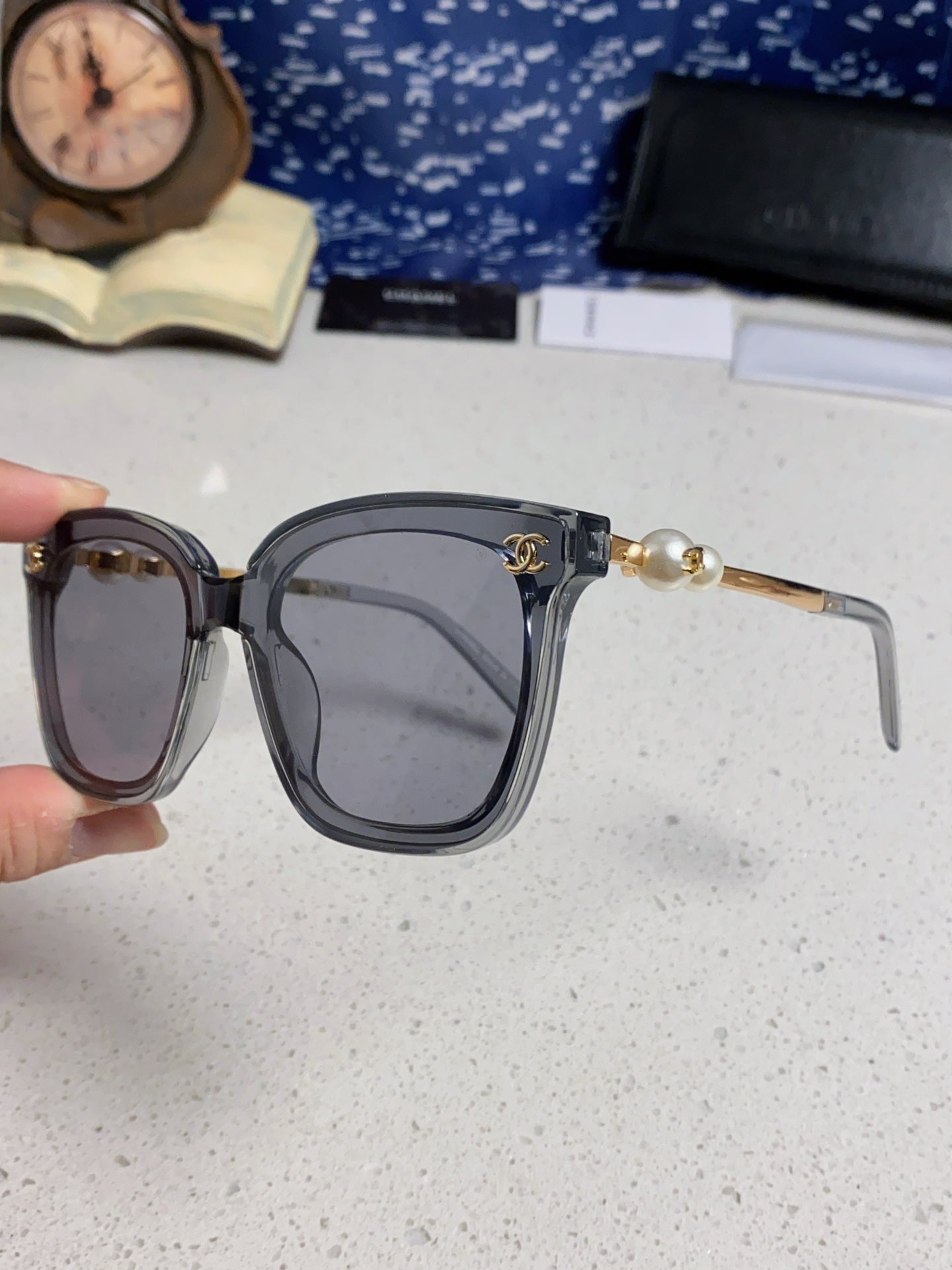 Chanel Fashion Silver Lens Sunglasses for Women - 867085 - detail image 6