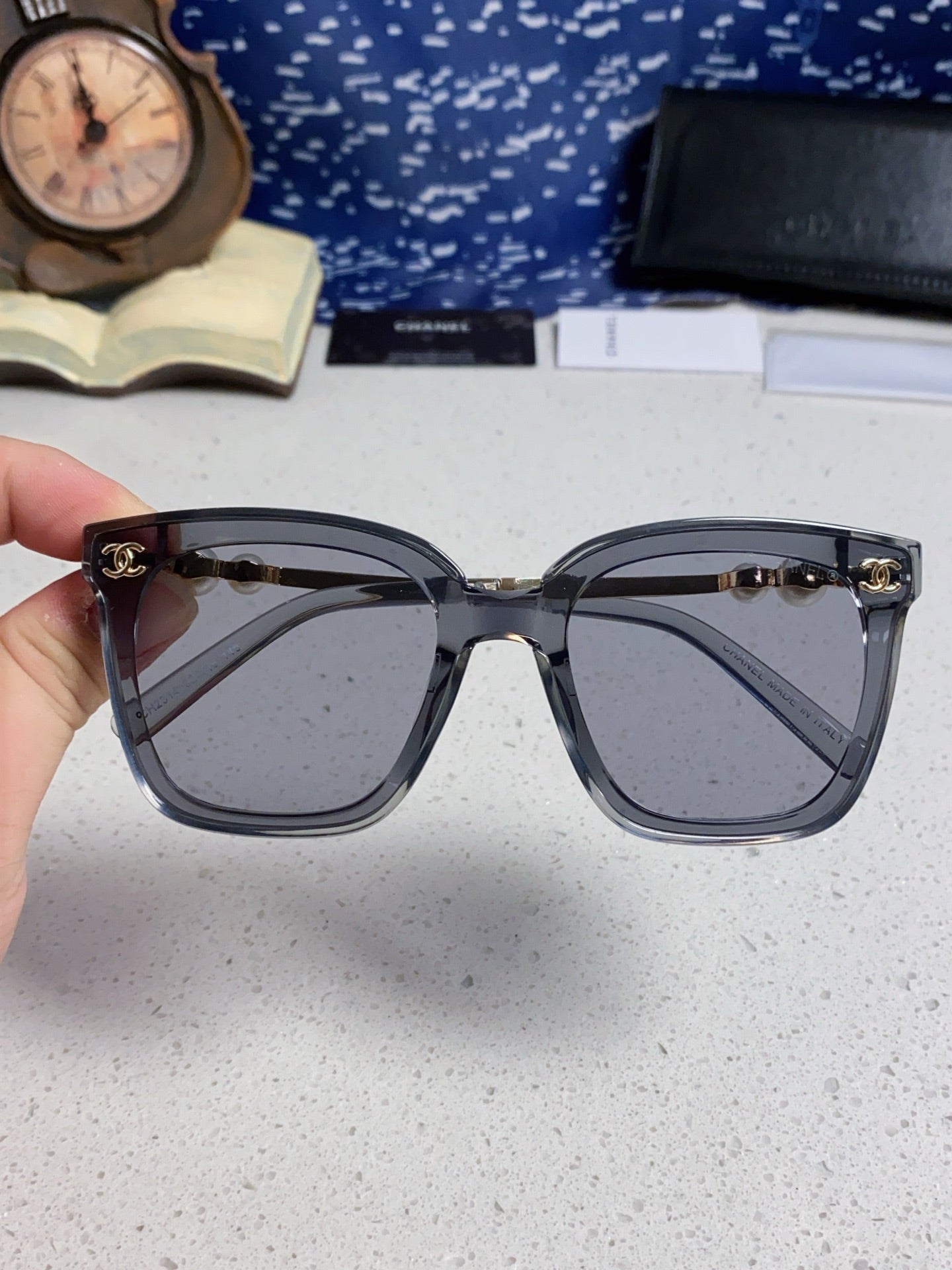 Chanel Fashion Silver Lens Sunglasses for Women - 867085 - detail image 4