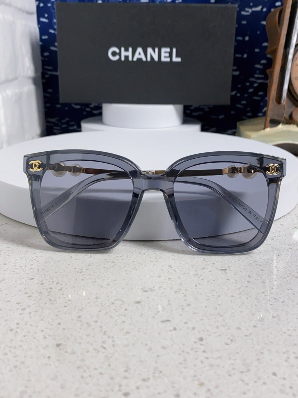 Chanel Fashion Silver Lens Sunglasses for Women - 867085 - detail image 8