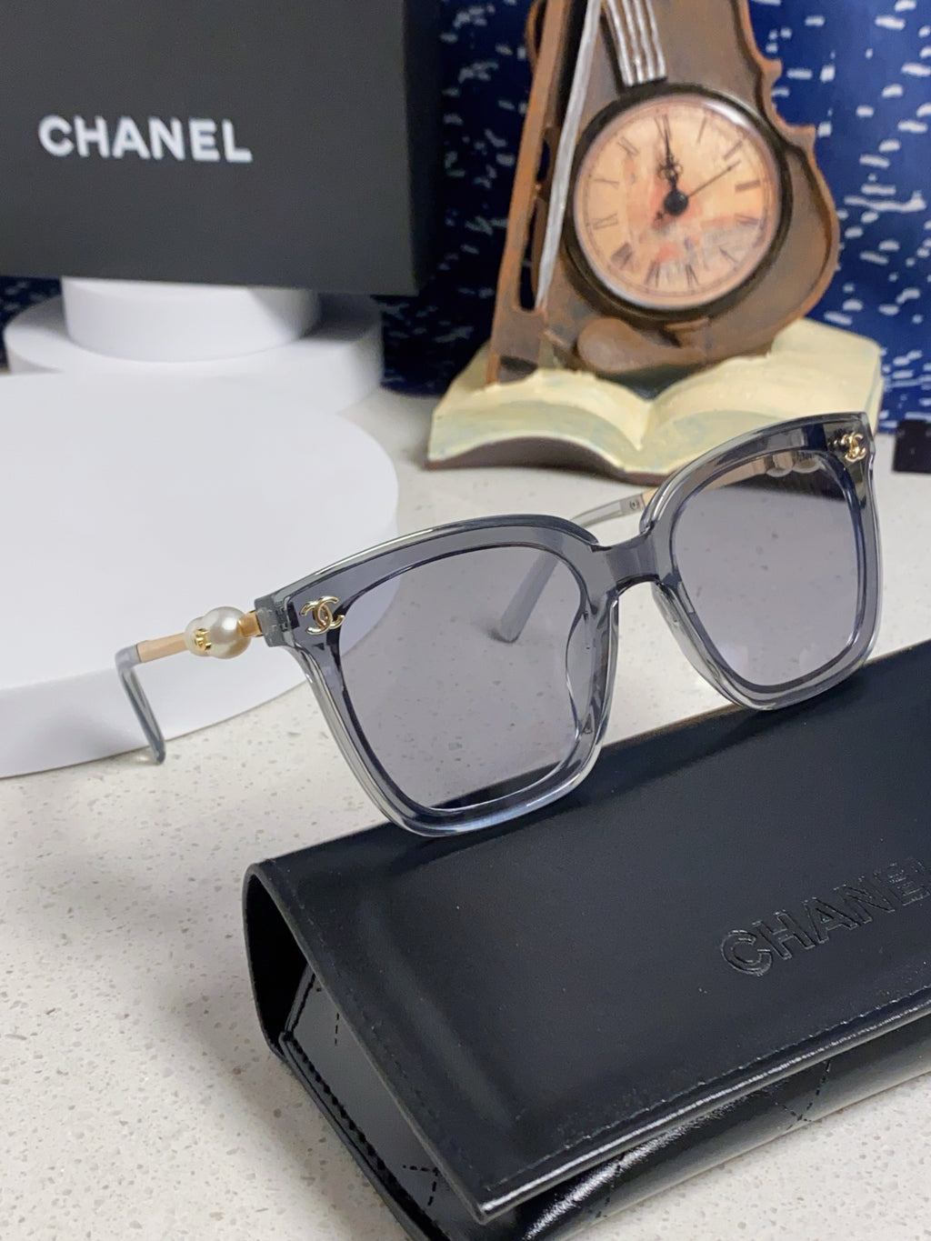 Chanel Fashion Silver Lens Sunglasses for Women - 867085 - detail image 9