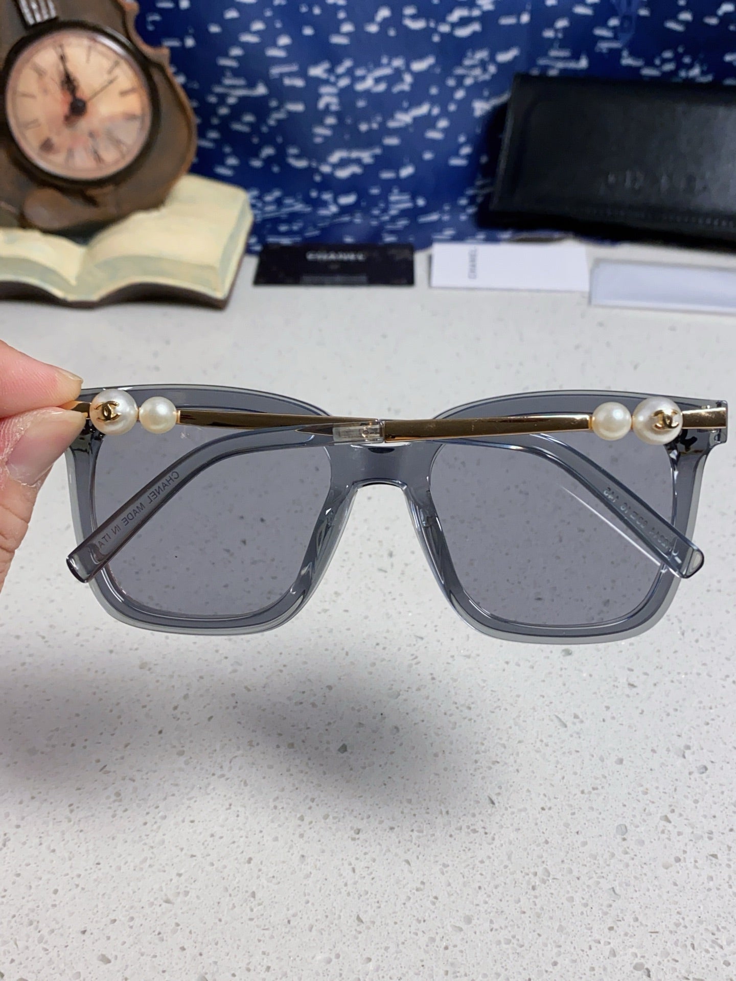 Chanel Fashion Silver Lens Sunglasses for Women - 867085 - detail image 5