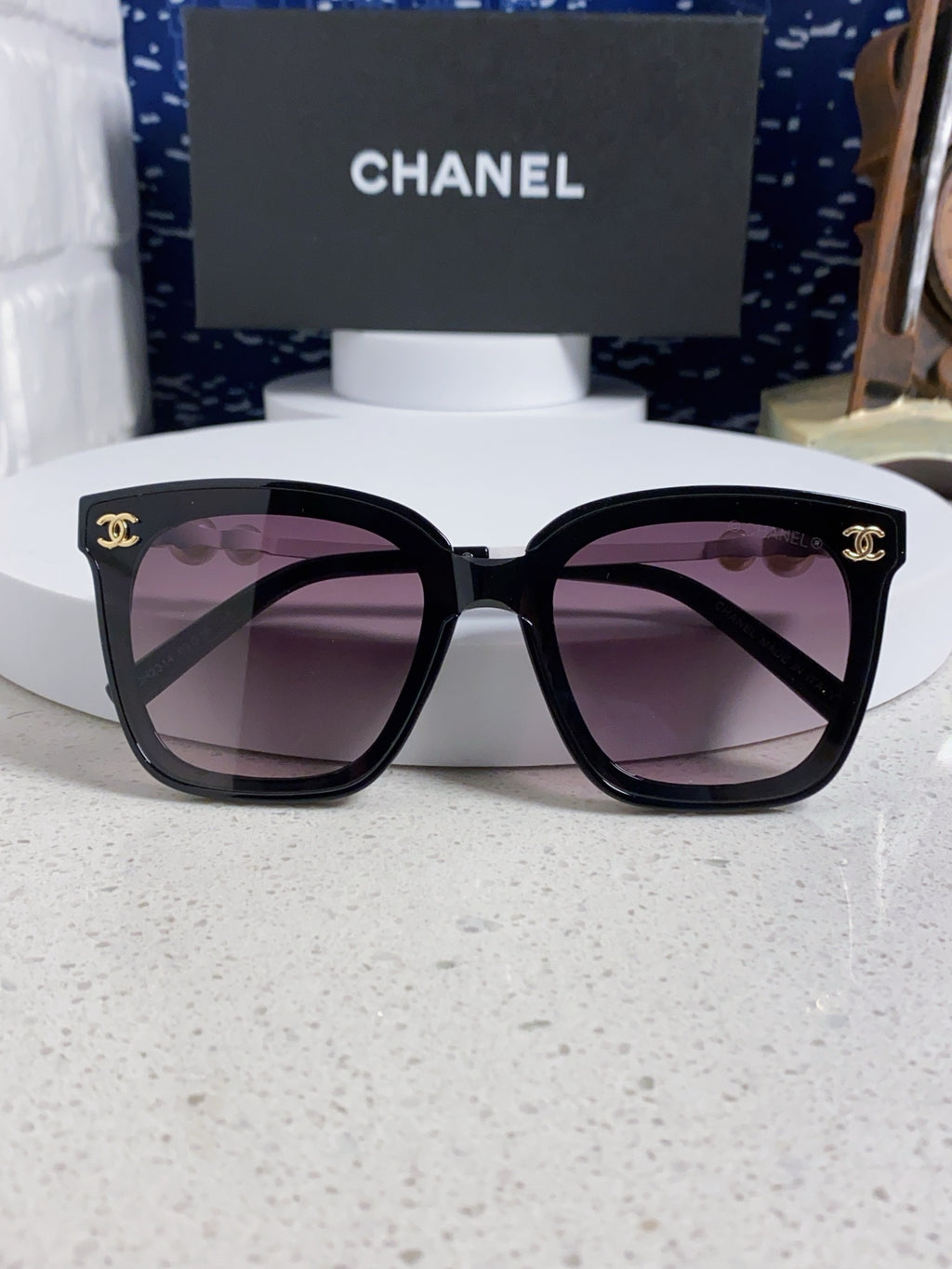 Chanel Fashion Silver Lens Sunglasses for Women - 867087 - detail image 8