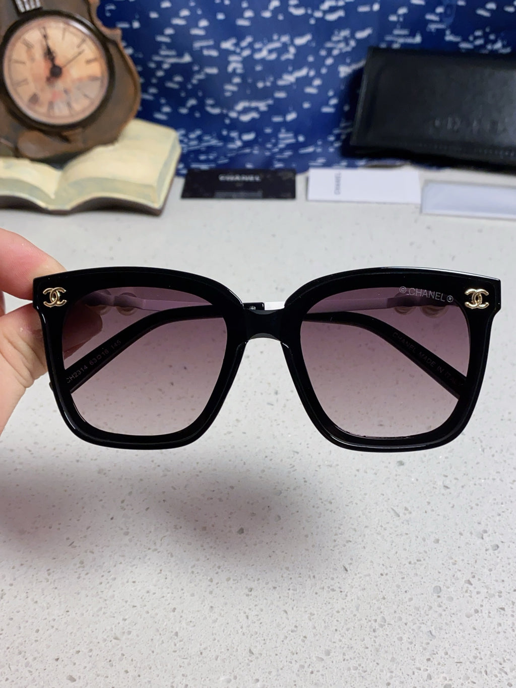 Chanel Fashion Silver Lens Sunglasses for Women - 867087 - detail image 4