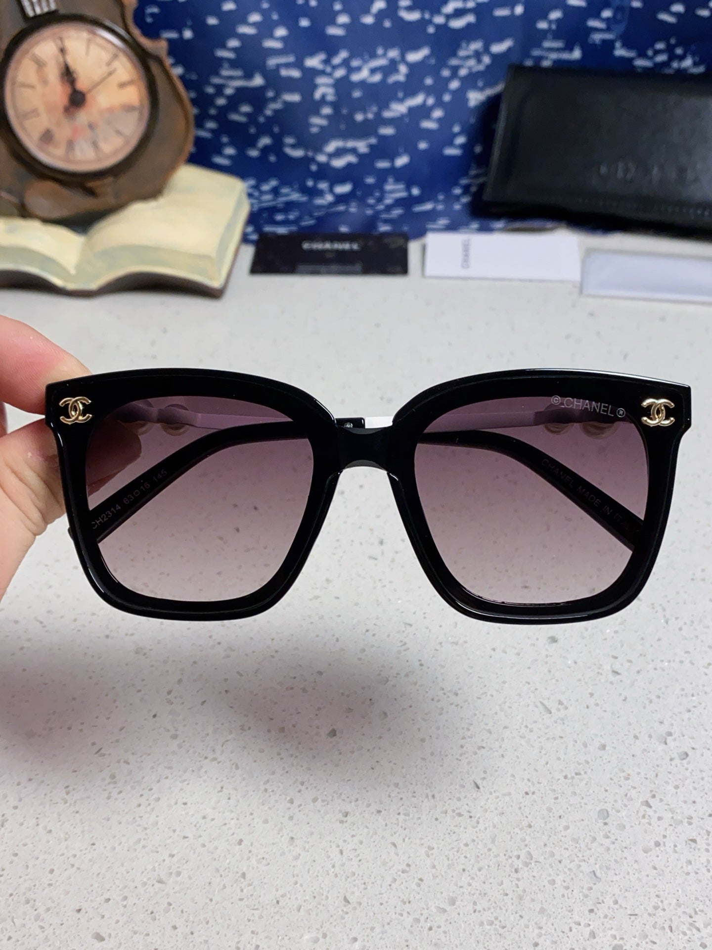 Chanel Fashion Silver Lens Sunglasses for Women - 867087 - detail image 4