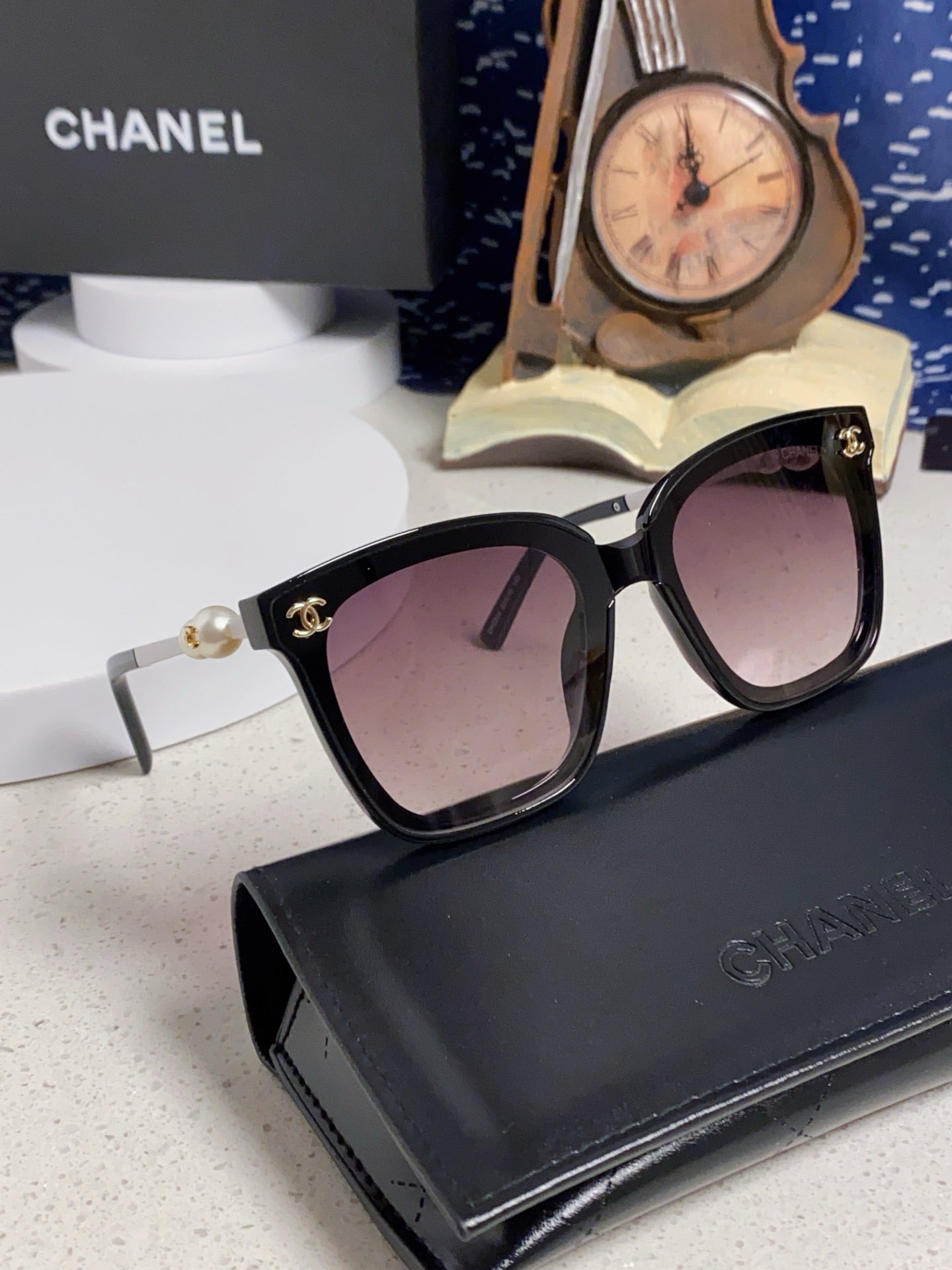 Chanel Fashion Silver Lens Sunglasses for Women - 867087 - detail image 9