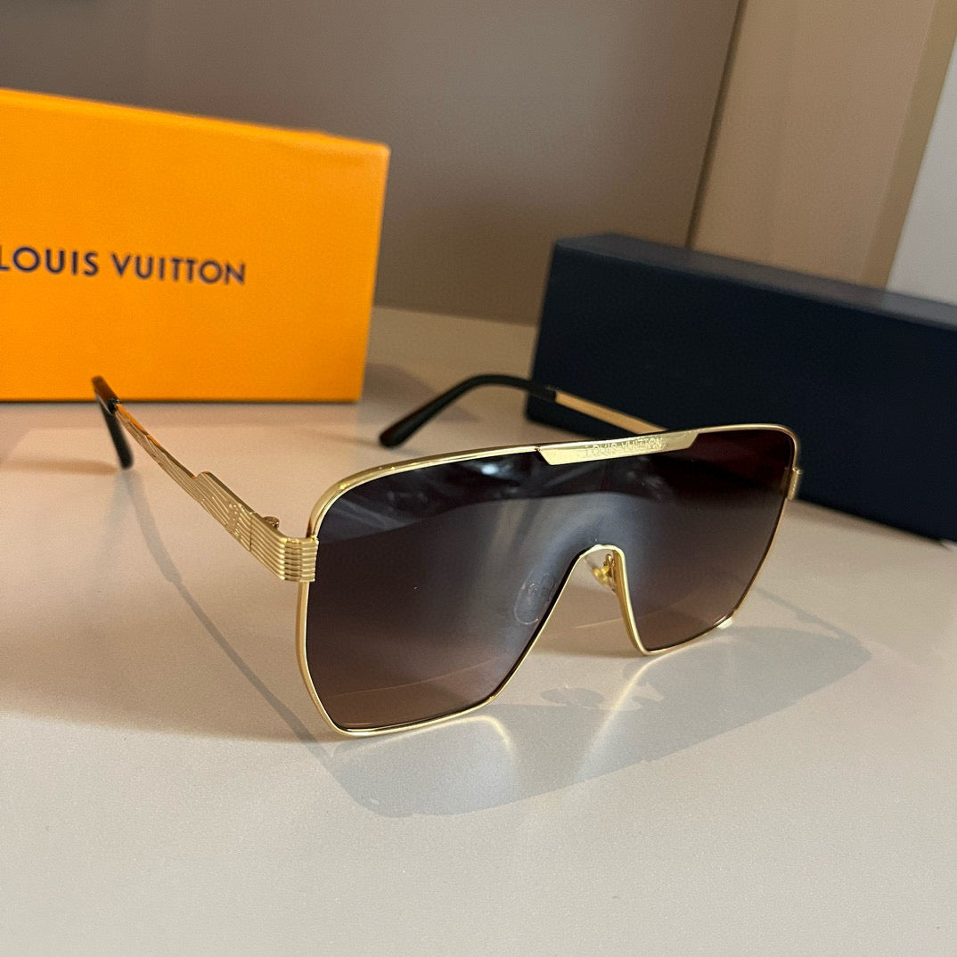 Louis Vuitton Fashion Gold Lens Sunglasses for Men & Women - 381892