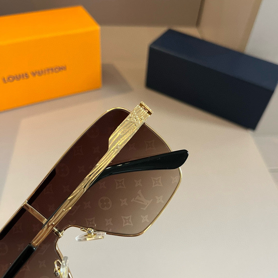 Louis Vuitton Fashion Gold Lens Sunglasses for Men & Women - 381893 - detail image 8