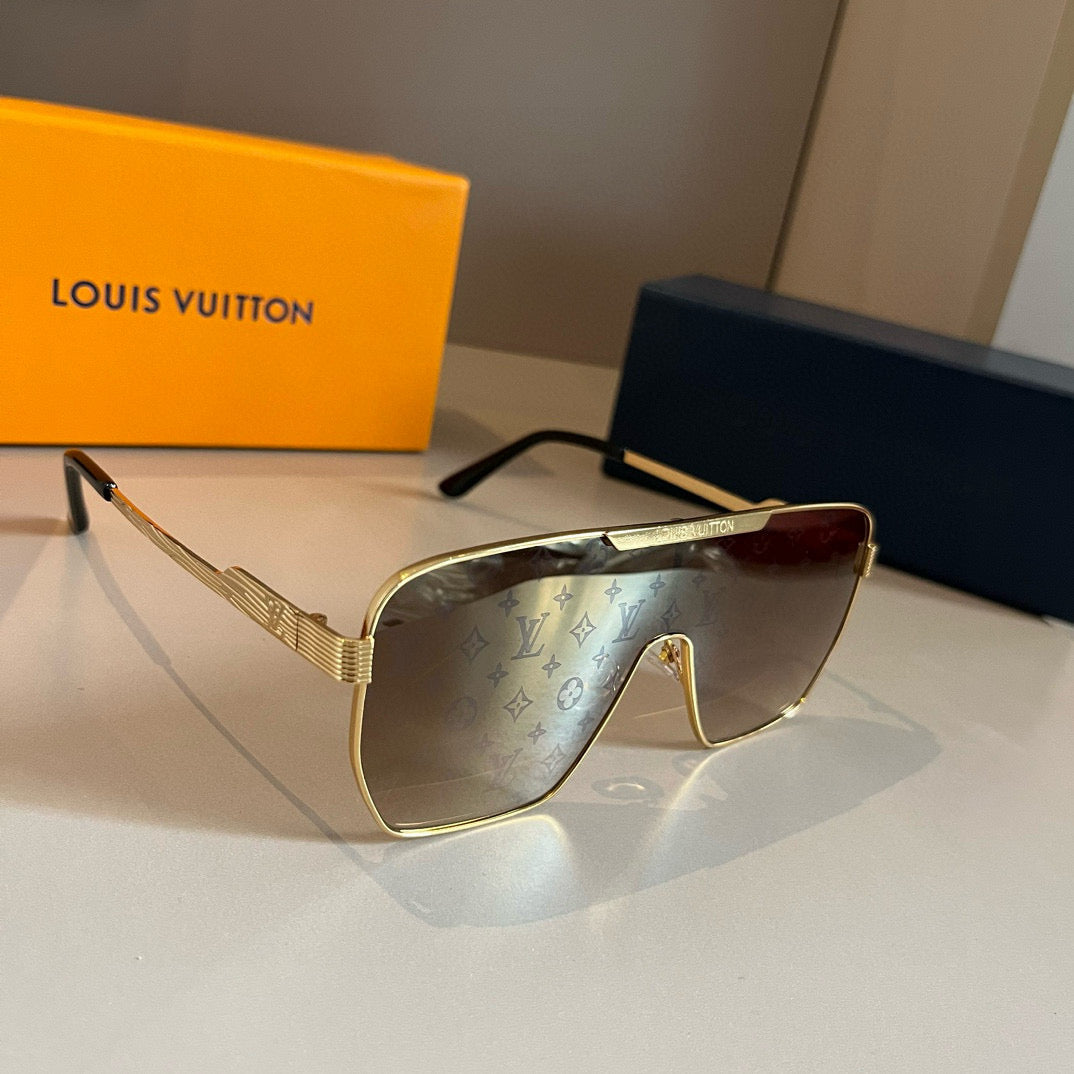 Louis Vuitton Fashion Gold Lens Sunglasses for Men & Women - 381893