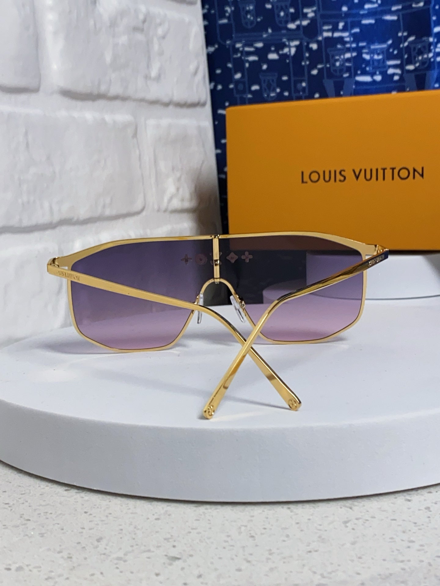 Louis Vuitton Square Silver Lens Sunglasses for Women - detail image 3