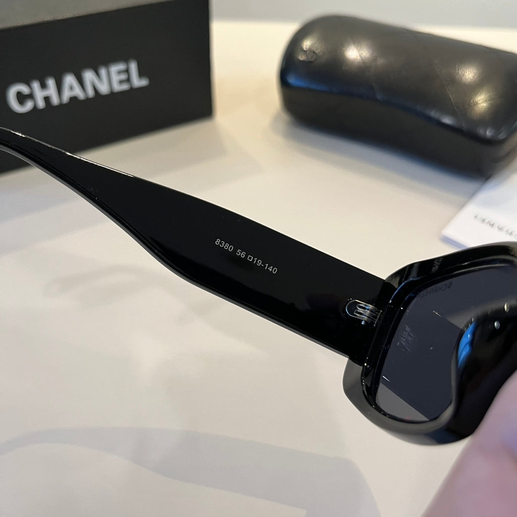 Chanel Oversized Black Lens Sunglasses for Men & Women - 382183 - detail image 10
