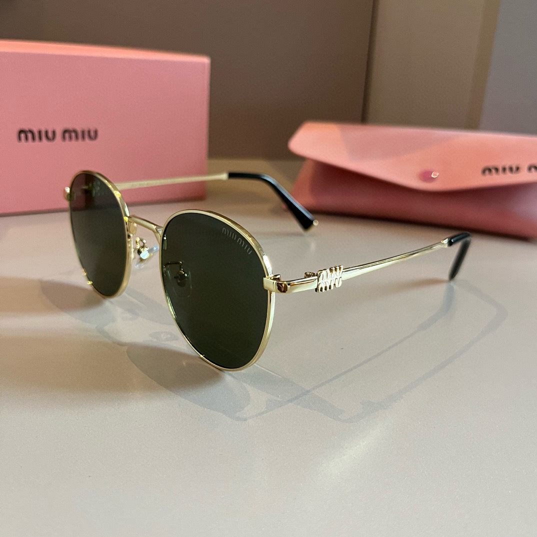 Miu Miu Metal Fashion Brown Lens Sunglasses for Men & Women - 382990 - detail image 3