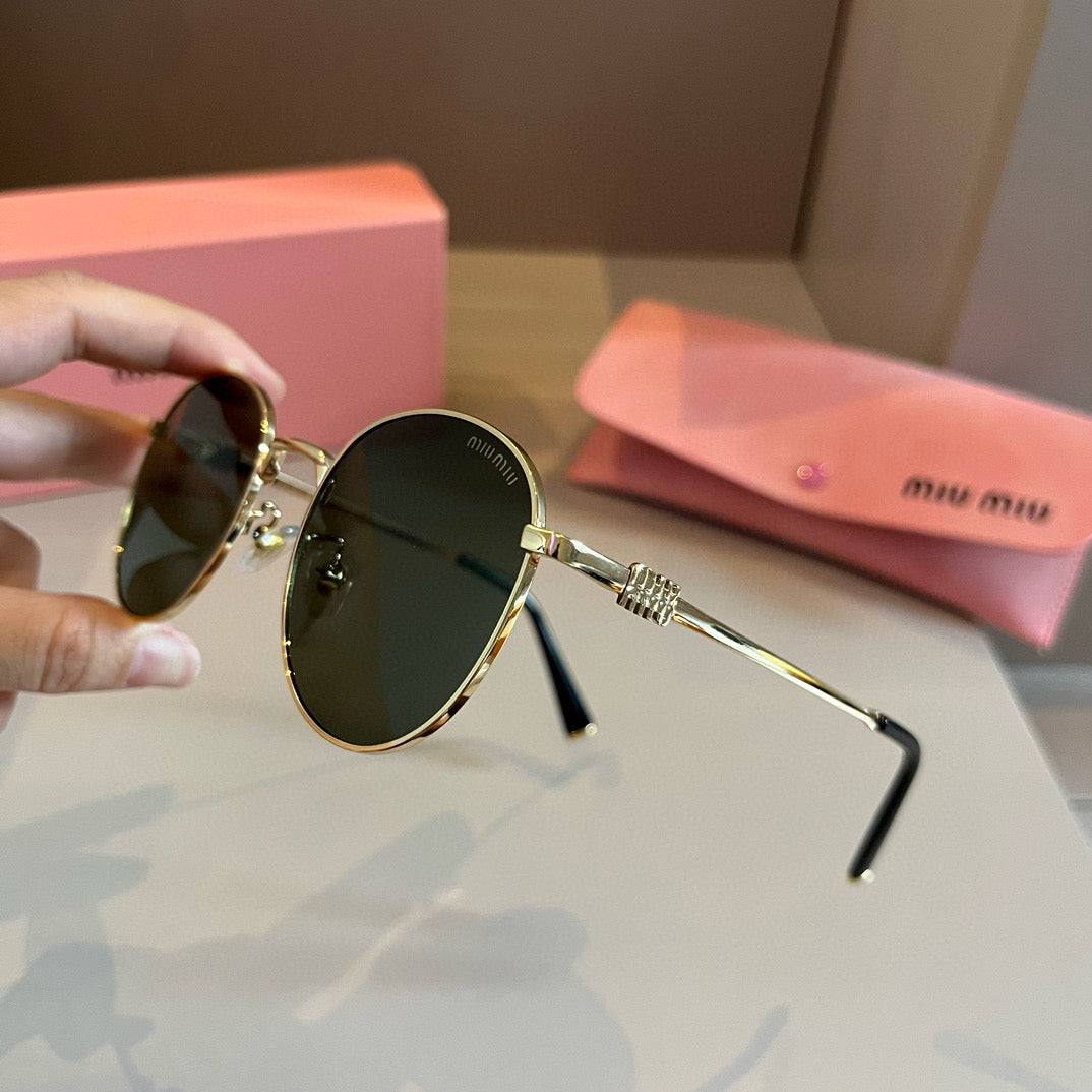 Miu Miu Metal Fashion Brown Lens Sunglasses for Men & Women - 382990 - detail image 4
