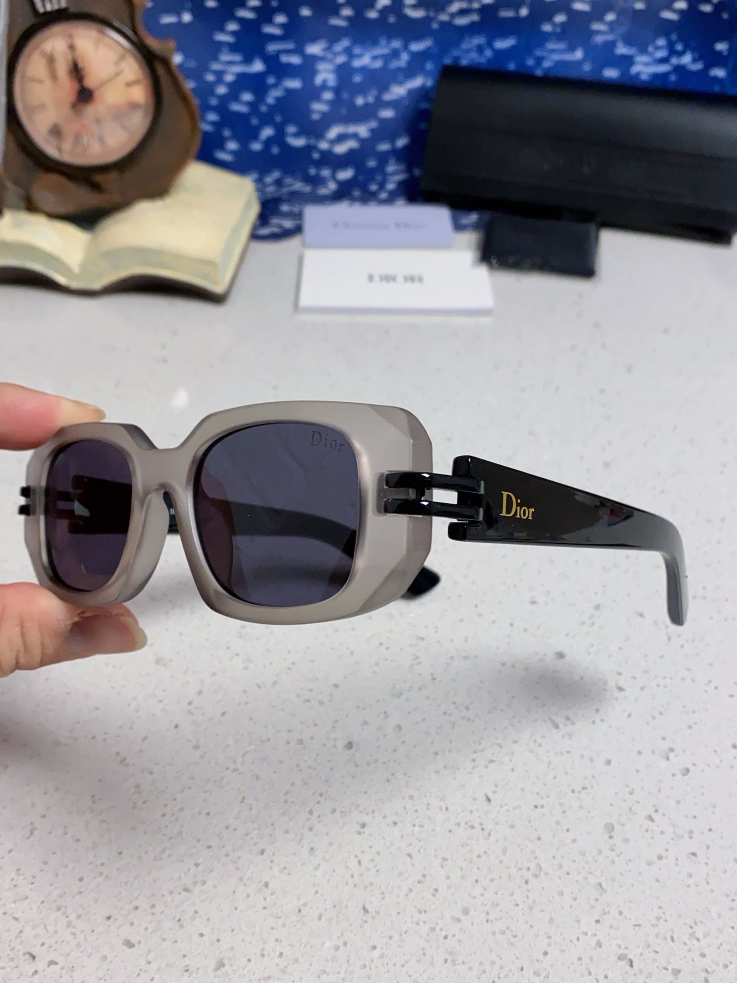 Dior Square Silver Lens Sunglasses for Men & Women - 465291 - detail image 6