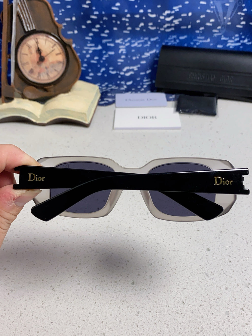 Dior Square Silver Lens Sunglasses for Men & Women - 465291 - detail image 5