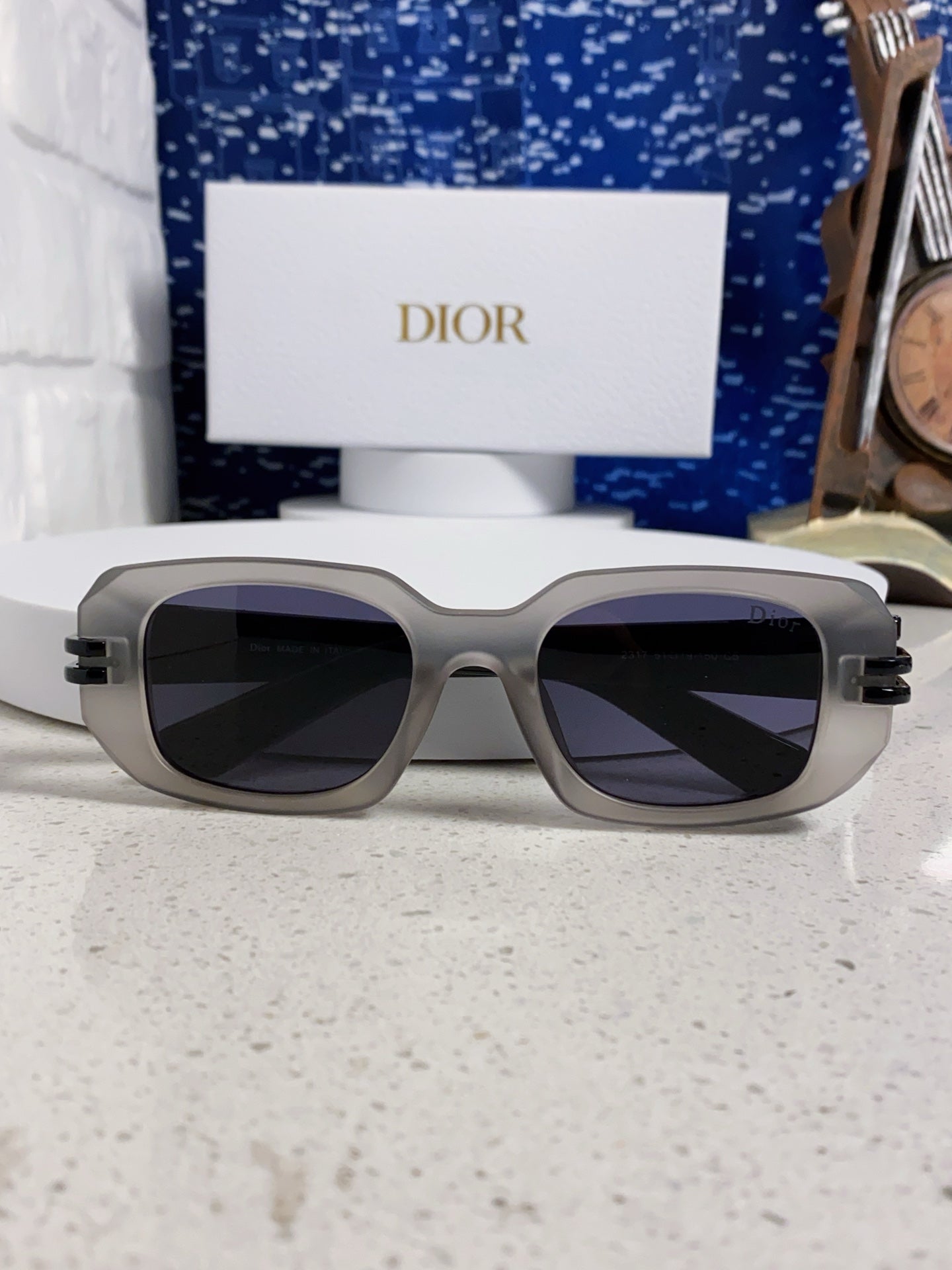 Dior Square Silver Lens Sunglasses for Men & Women - 465291 - detail image 9