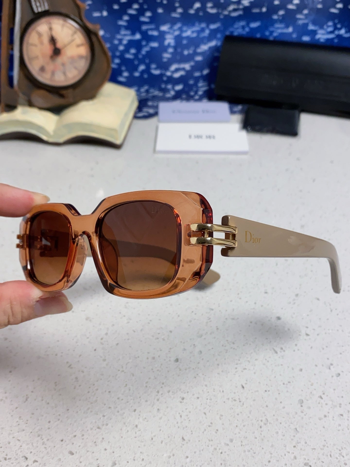 Dior Square Brown Lens Sunglasses for Men & Women - 465292 - detail image 6