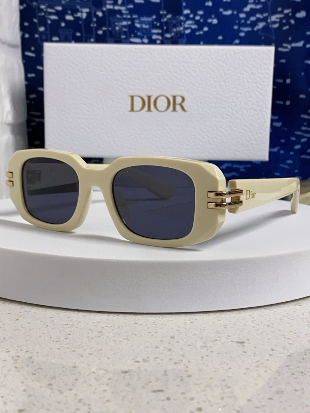 Dior Square Brown Lens Sunglasses for Men & Women - 465293