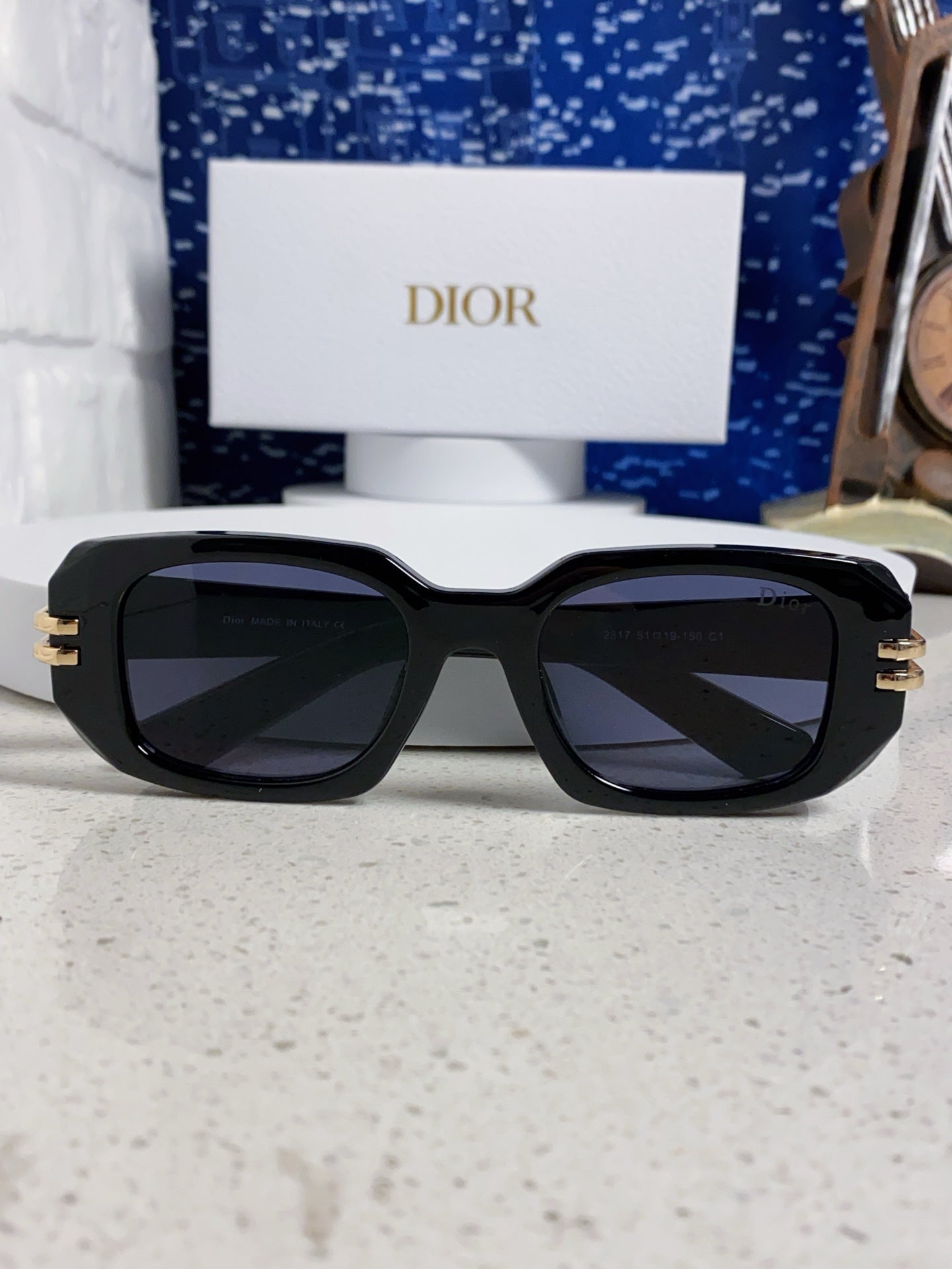 Dior Square Black Lens Sunglasses for Men & Women - 465294 - detail image 9