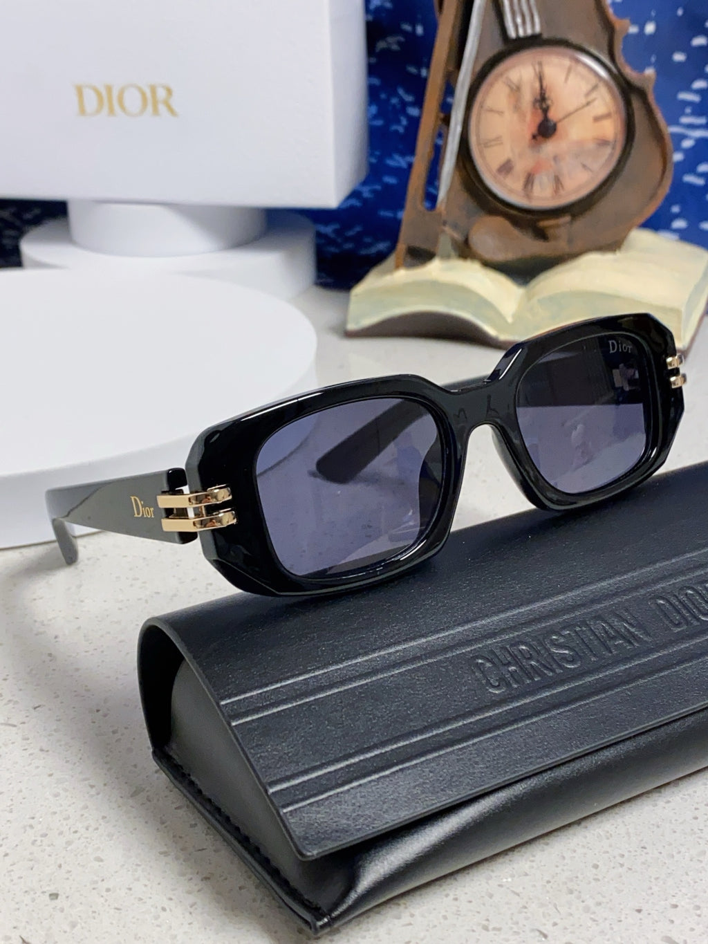 Dior Square Black Lens Sunglasses for Men & Women - 465294 - detail image 10