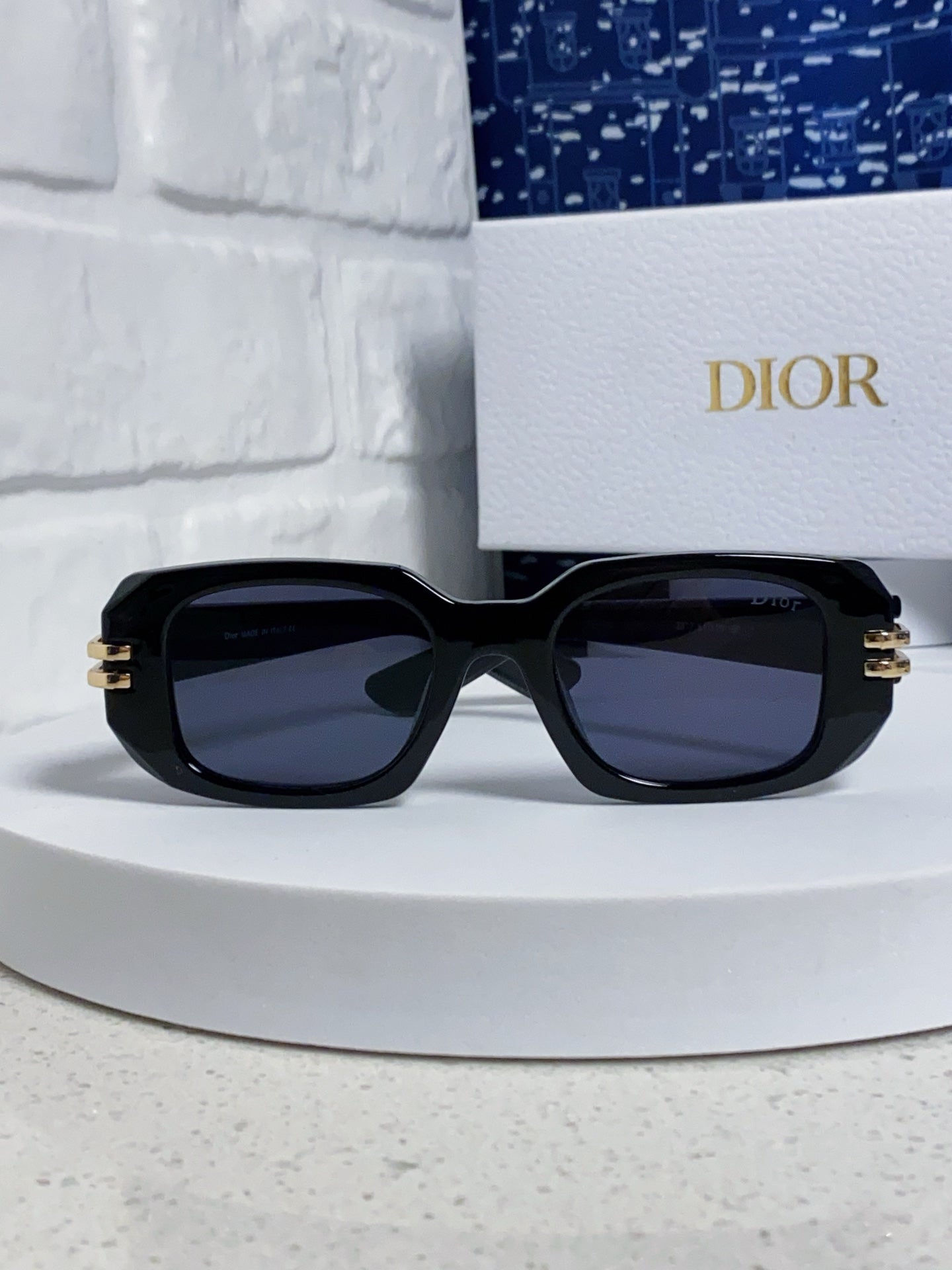 Dior Square Black Lens Sunglasses for Men & Women - 465294 - detail image 2