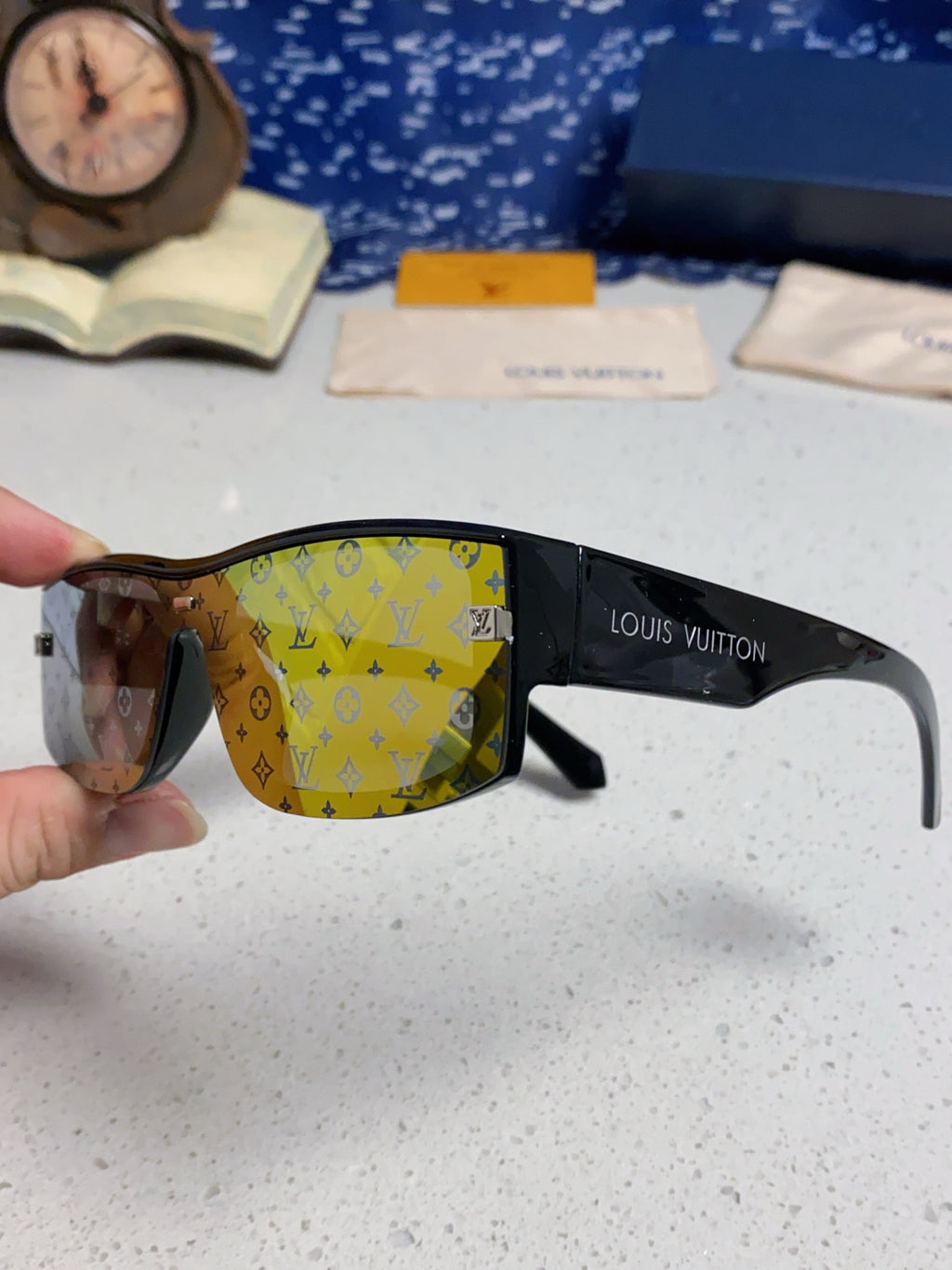 Louis Vuitton Fashion Orange Lens Sunglasses for Men & Women - detail image 6