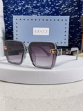 Gucci Polarized Oversized Silver Lens Sunglasses for Women