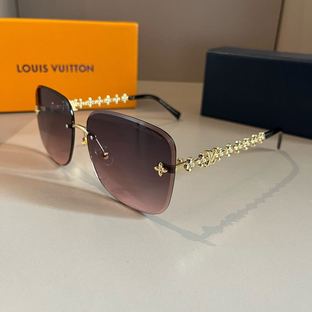Louis Vuitton Fashion Gold Lens Sunglasses for Men & Women - 381894 - detail image 3