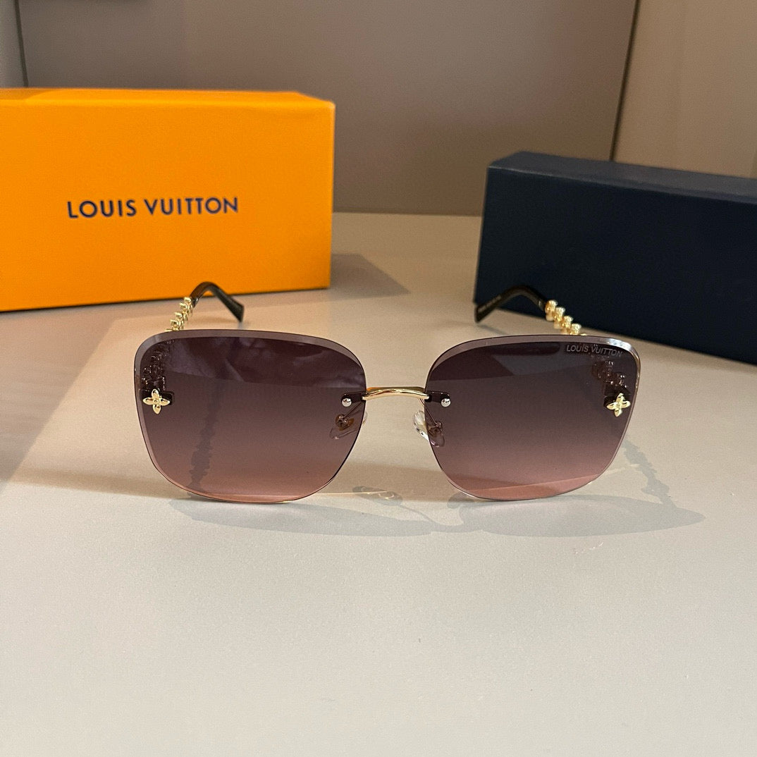 Louis Vuitton Fashion Gold Lens Sunglasses for Men & Women - 381894 - detail image 2