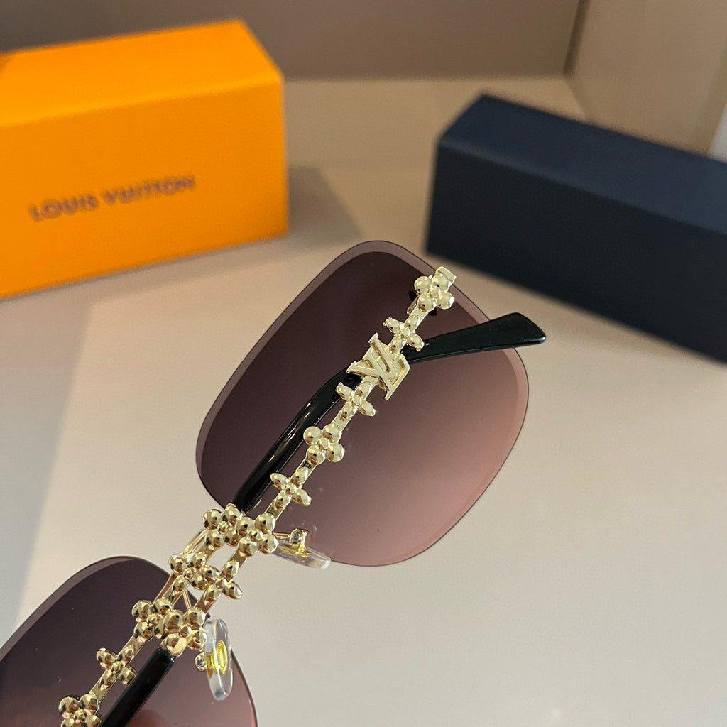 Louis Vuitton Fashion Gold Lens Sunglasses for Men & Women - 381894 - detail image 8