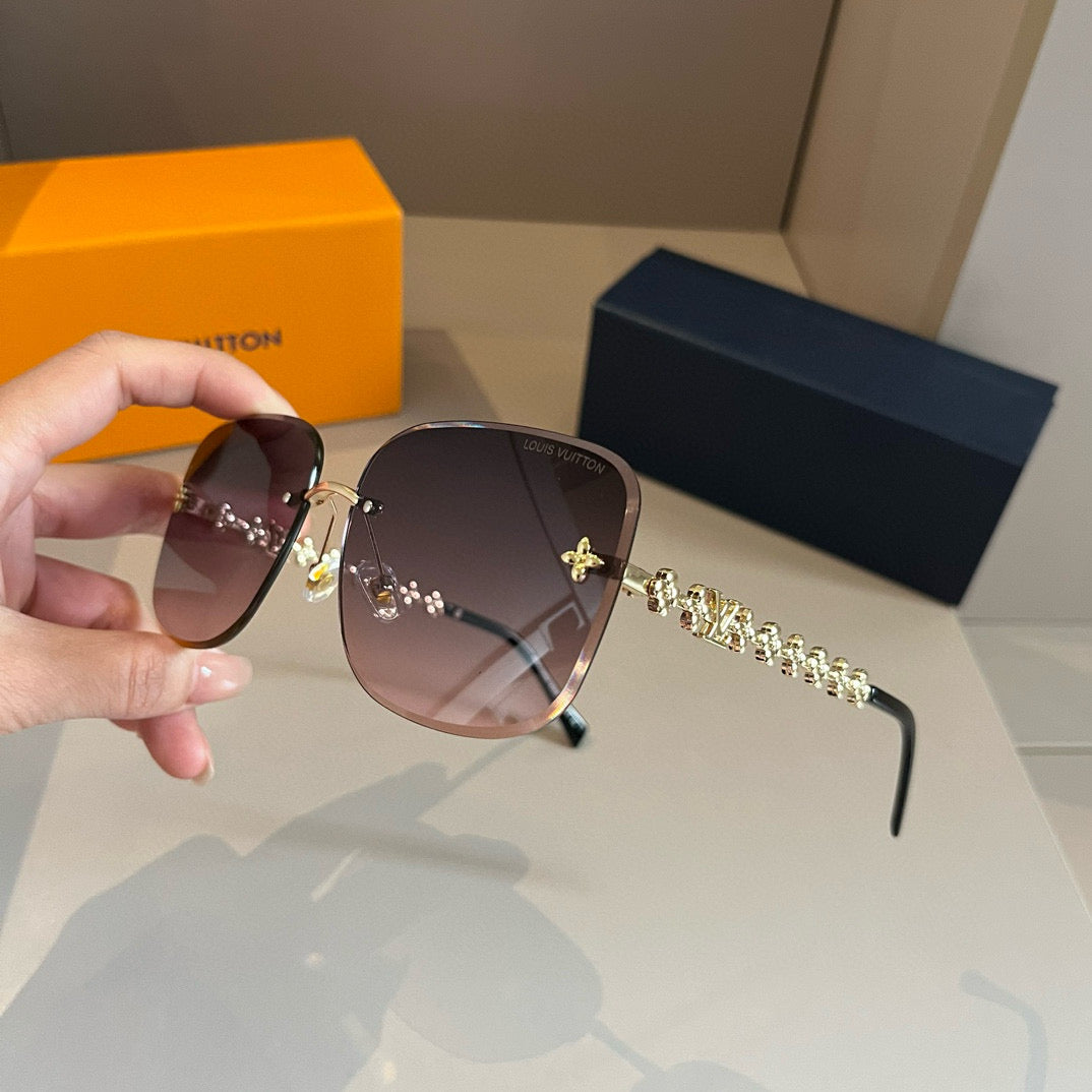 Louis Vuitton Fashion Gold Lens Sunglasses for Men & Women - 381894 - detail image 4