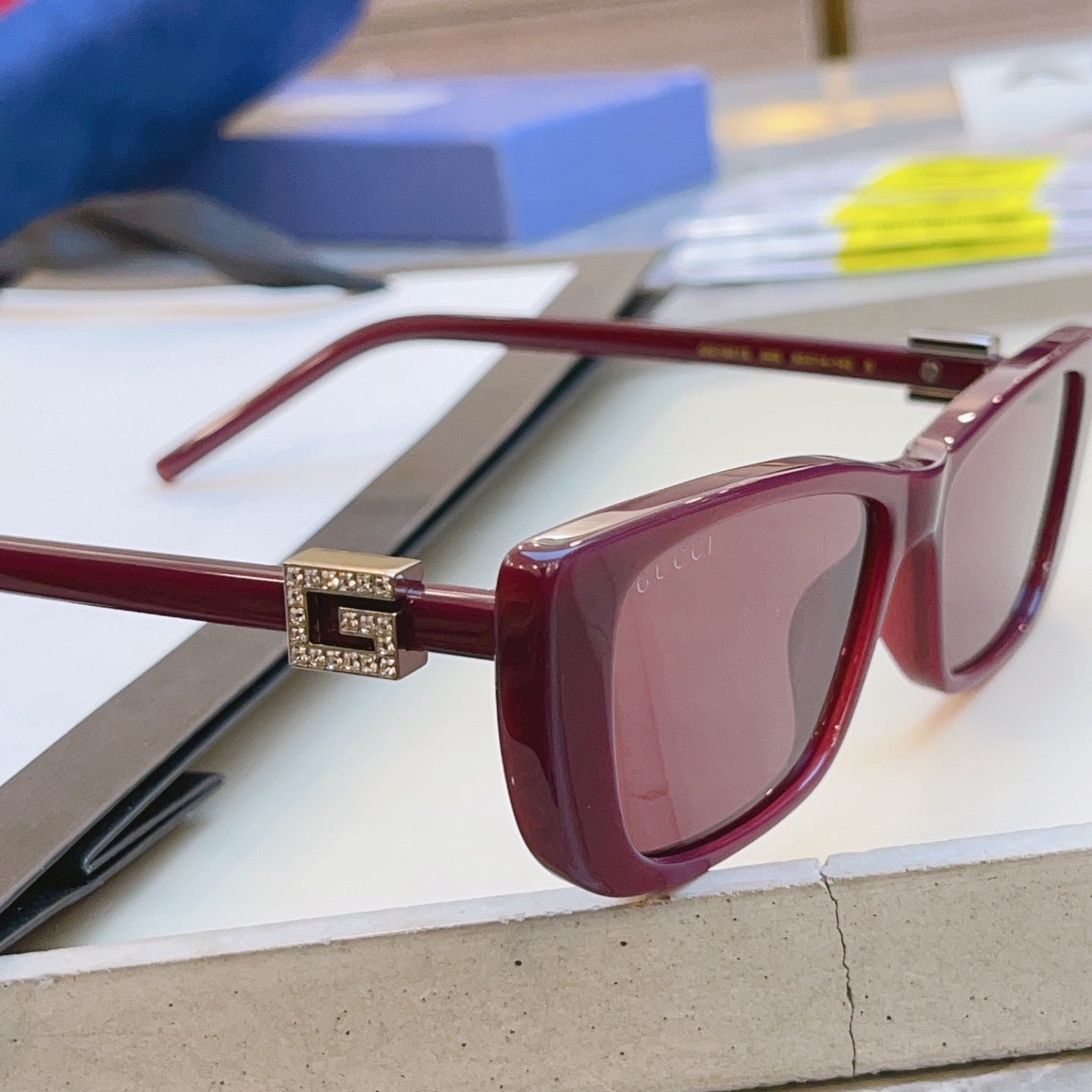 Gucci GG1681SA Fashion Gold Lens Sunglasses for Men & Women - detail image 6