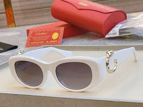 Cartier CT0472S Fashion Red Lens Sunglasses for Men & Women - detail image 2