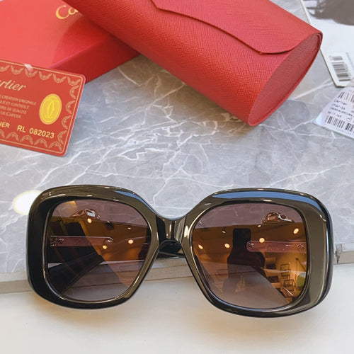 Cartier CT0471S Fashion Black Lens Sunglasses for Men & Women - 415932