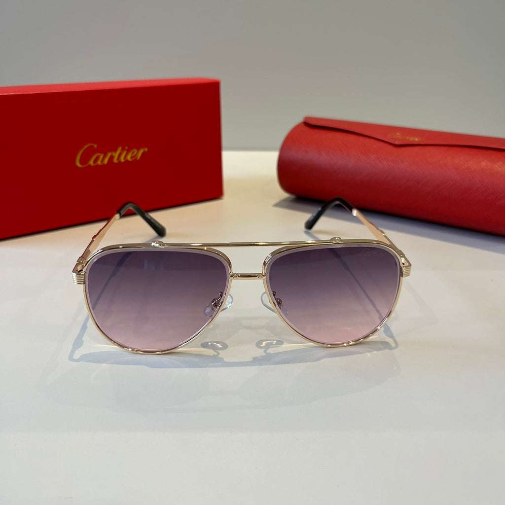 Cartier Lightweight Metal Rimless Silver Lens Sunglasses for Men & Wo - 432322 - detail image 2