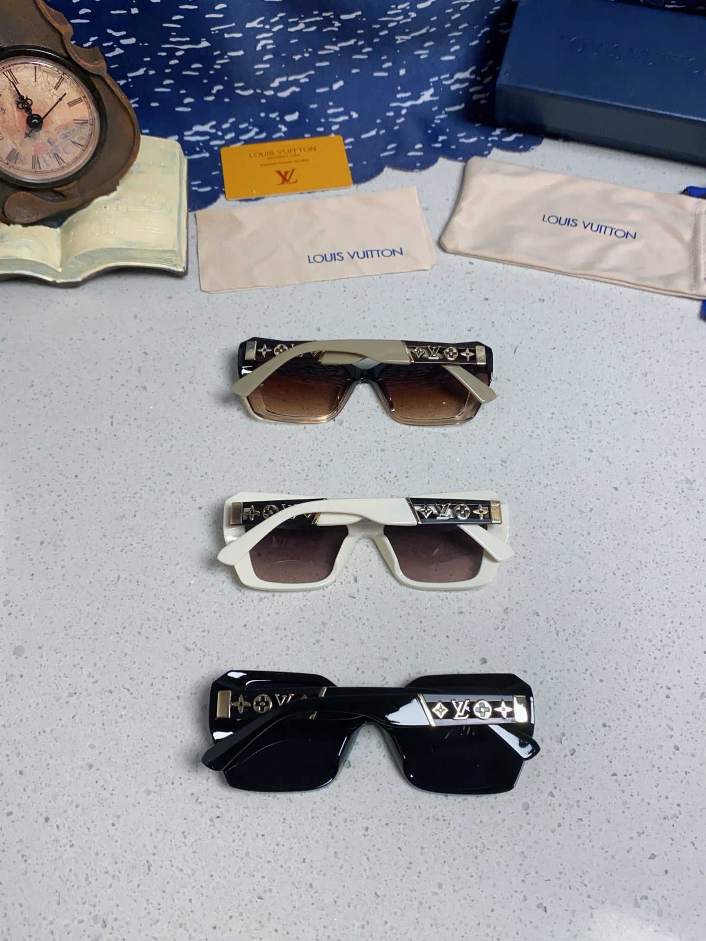 Louis Vuitton Oversized Black Lens Sunglasses for Women - 132164 - detail image 11