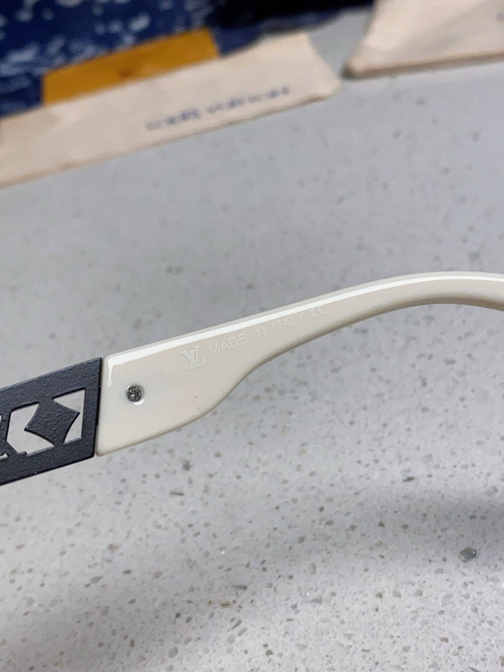 Louis Vuitton Oversized Silver Lens Sunglasses for Women - detail image 8