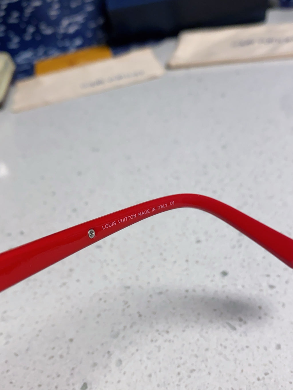 Louis Vuitton Polarized Square Red Lens Sunglasses for Men & Women - detail image 9