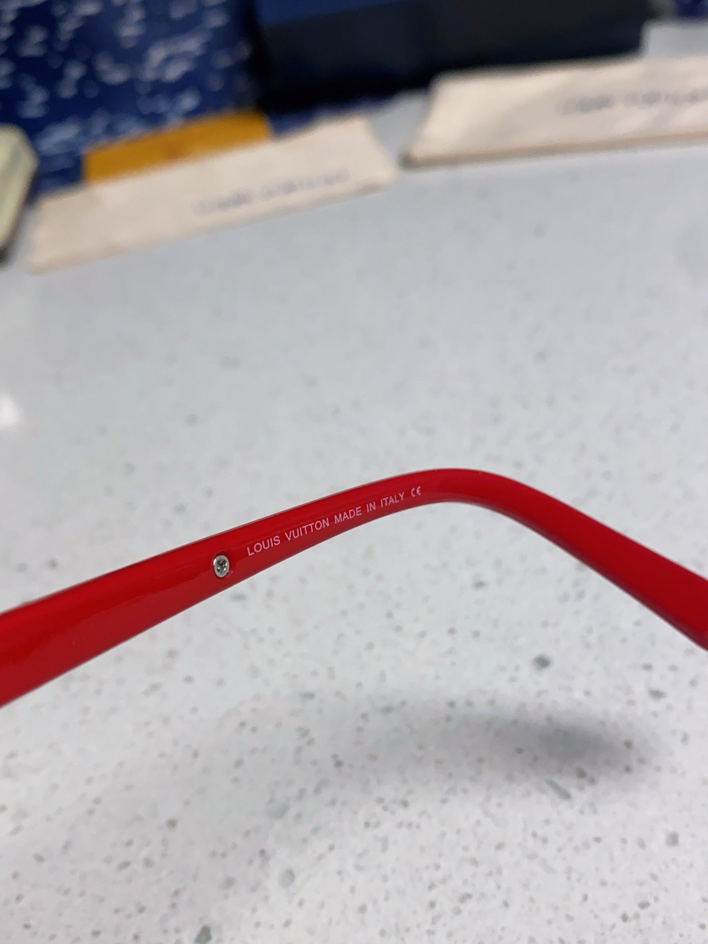 Louis Vuitton Polarized Square Red Lens Sunglasses for Men & Women - detail image 9