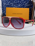 Louis Vuitton Polarized Square Red Lens Sunglasses for Men & Women