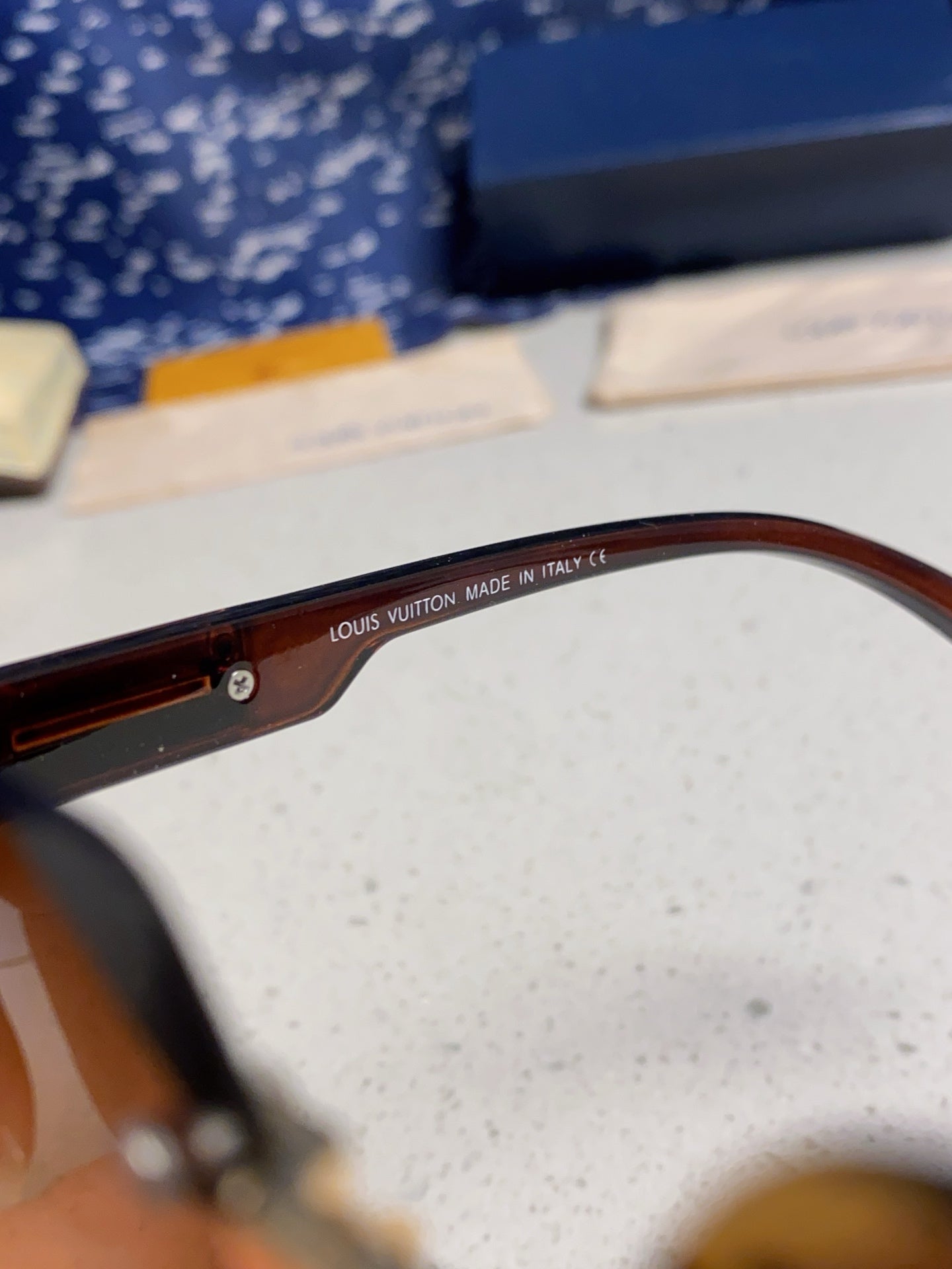 Louis Vuitton Lightweight Rimless Brown Lens Sunglasses for Men & Wom - 132174 - detail image 8
