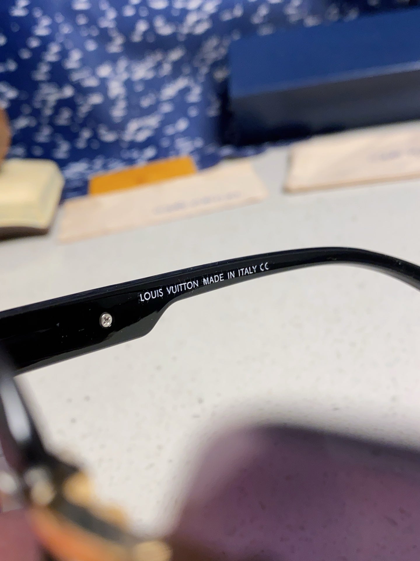 Louis Vuitton Lightweight Rimless Silver Lens Sunglasses for Men & Women - detail image 8