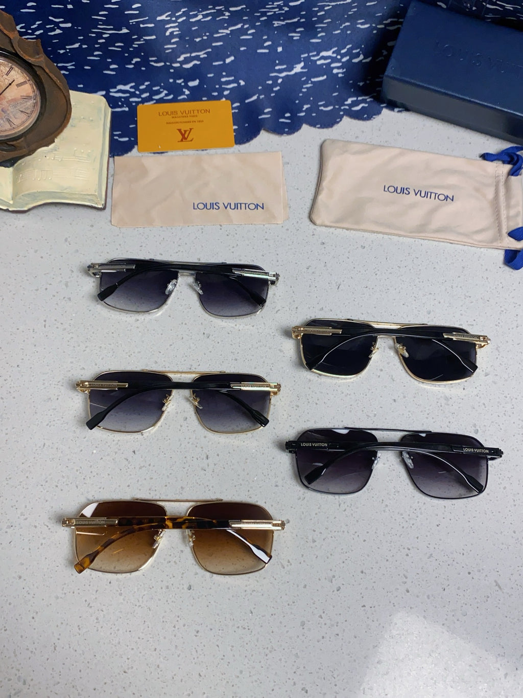 Louis Vuitton Fashion Silver Lens Sunglasses for Men - 132166 - detail image 11