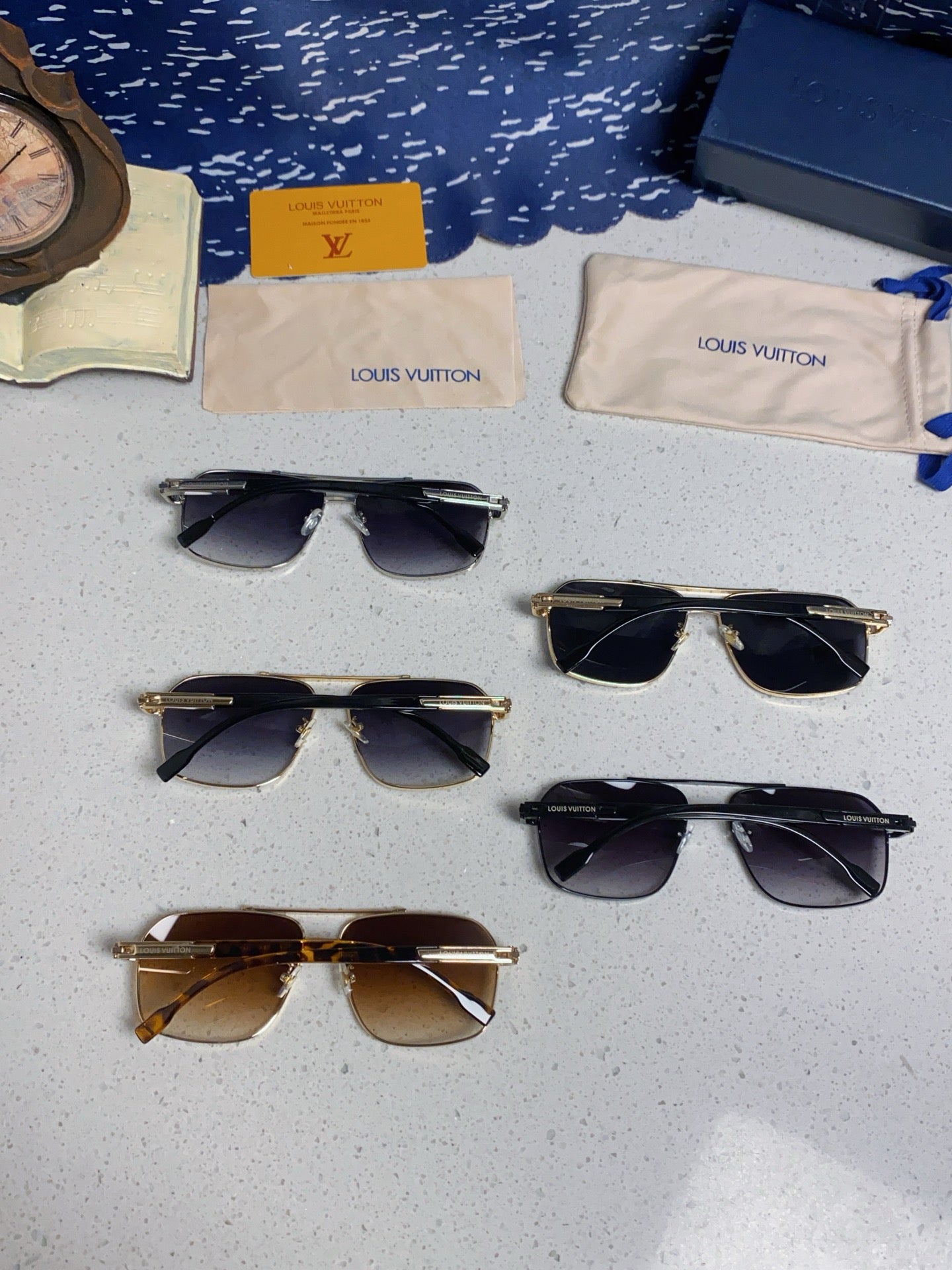Louis Vuitton Fashion Black Lens Sunglasses for Men - 132168 - detail image 11