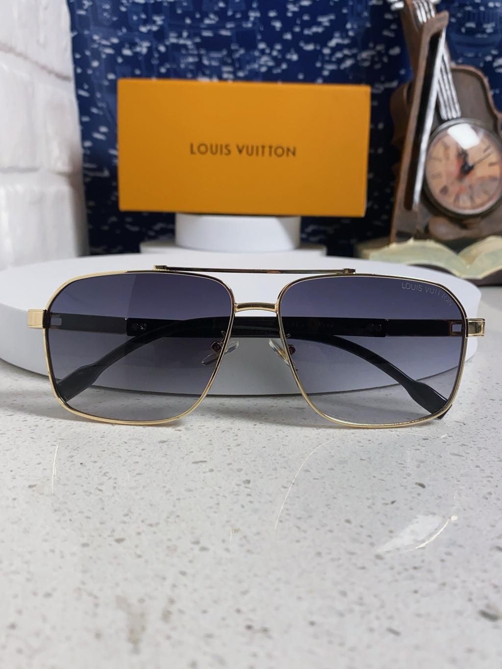 Louis Vuitton Fashion Silver Lens Sunglasses for Men - 132166 - detail image 9