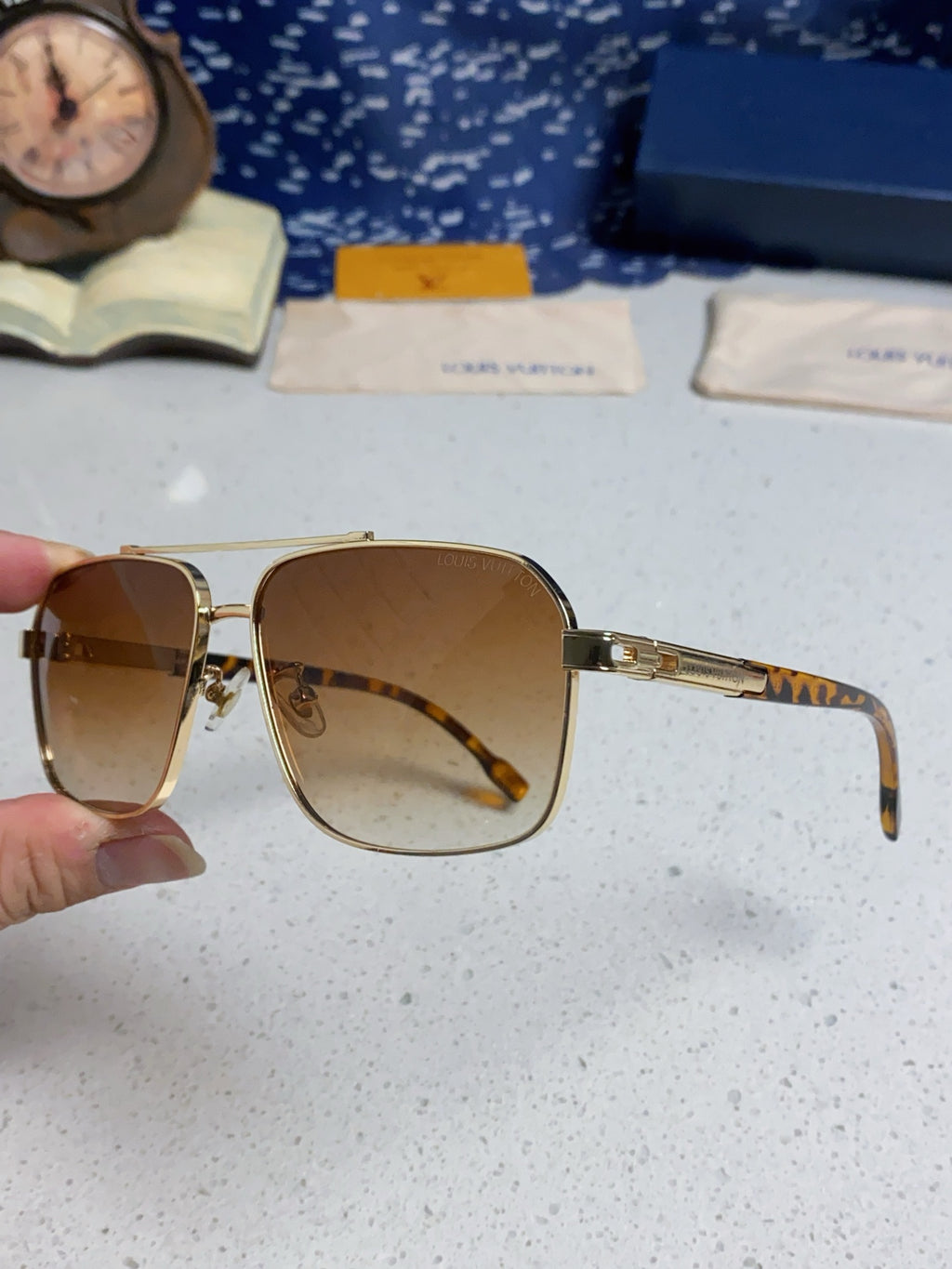 Louis Vuitton Fashion Brown Lens Sunglasses for Men - 132167 - detail image 6