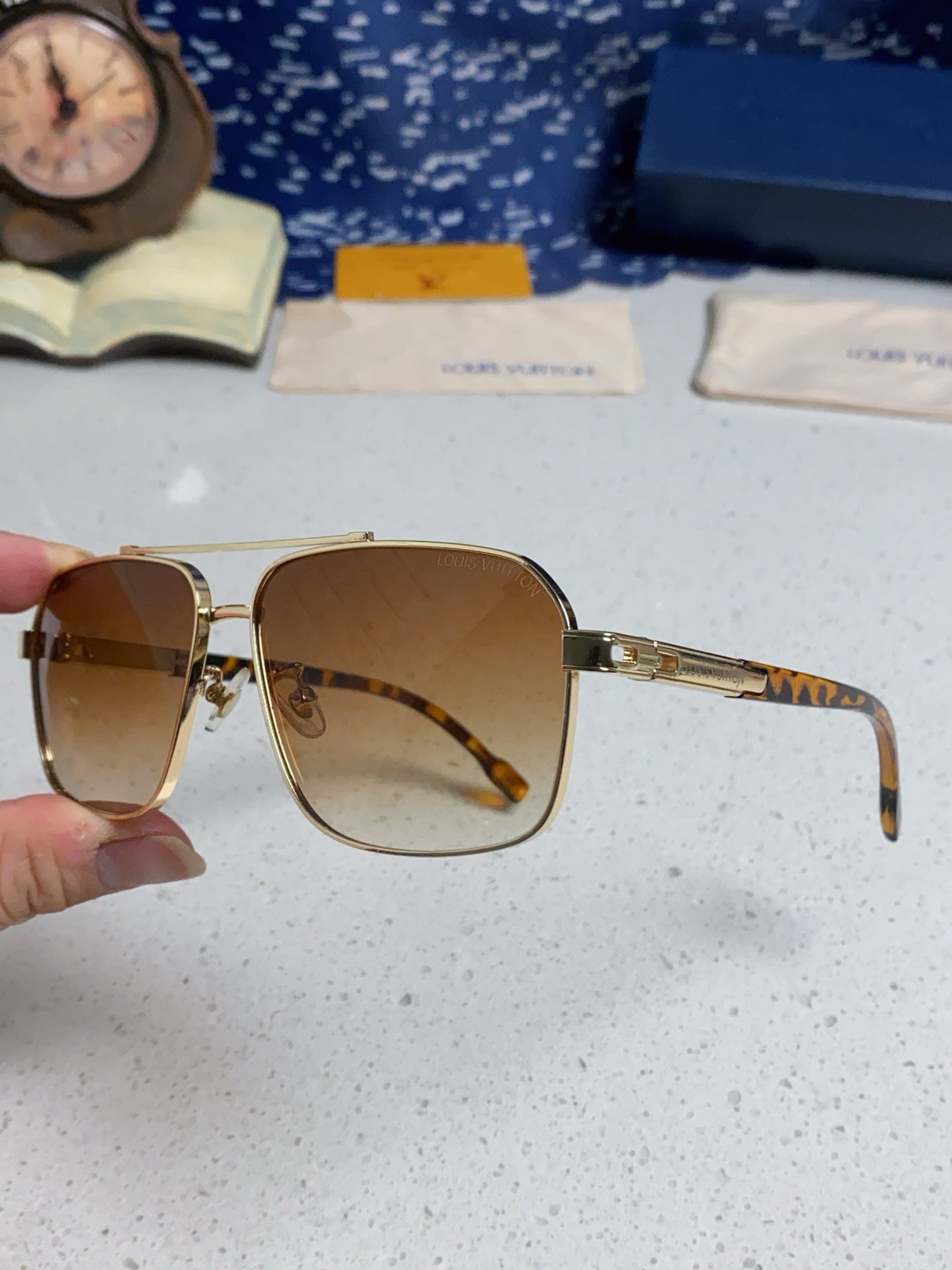 Louis Vuitton Fashion Brown Lens Sunglasses for Men - 132167 - detail image 6