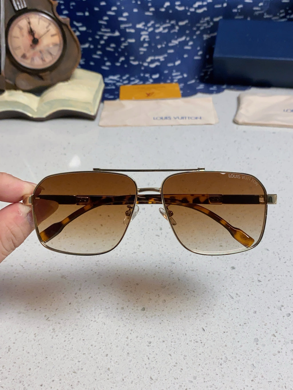 Louis Vuitton Fashion Brown Lens Sunglasses for Men - 132167 - detail image 4