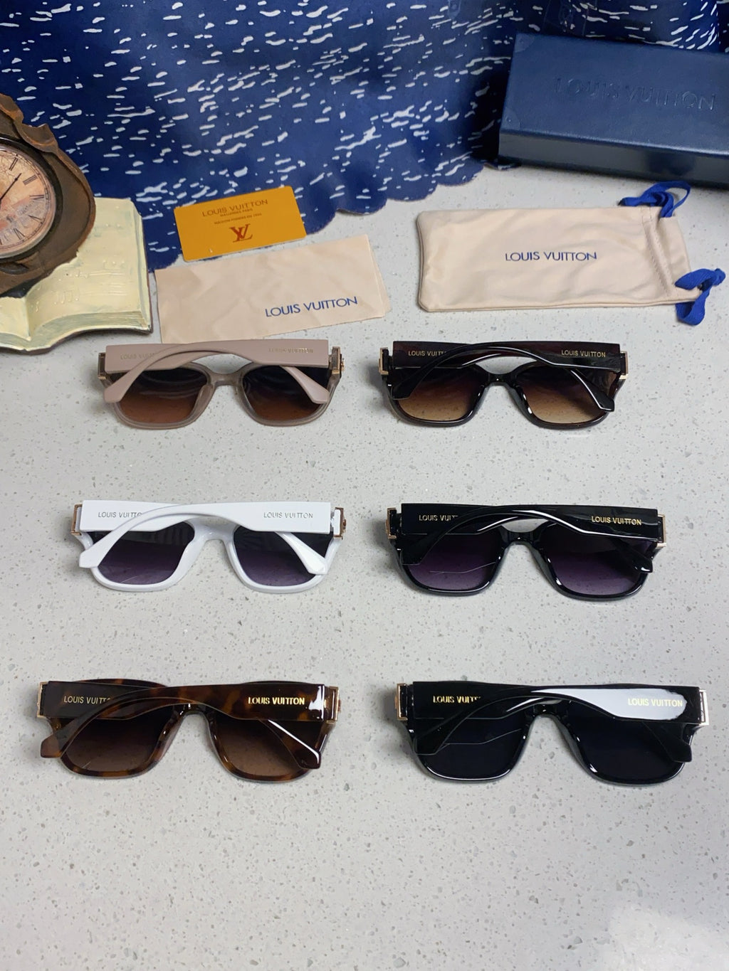 Louis Vuitton Oversized Black Lens Sunglasses for Men & Women - 132170 - detail image 11